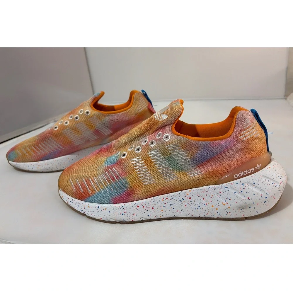 Adidas Swift Run 22 SE Tie Dye SEED Orange Pink Blue GW9852 Mens 8 Womens 9